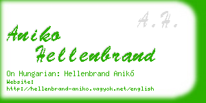 aniko hellenbrand business card