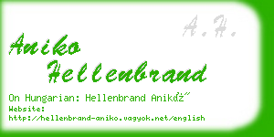 aniko hellenbrand business card